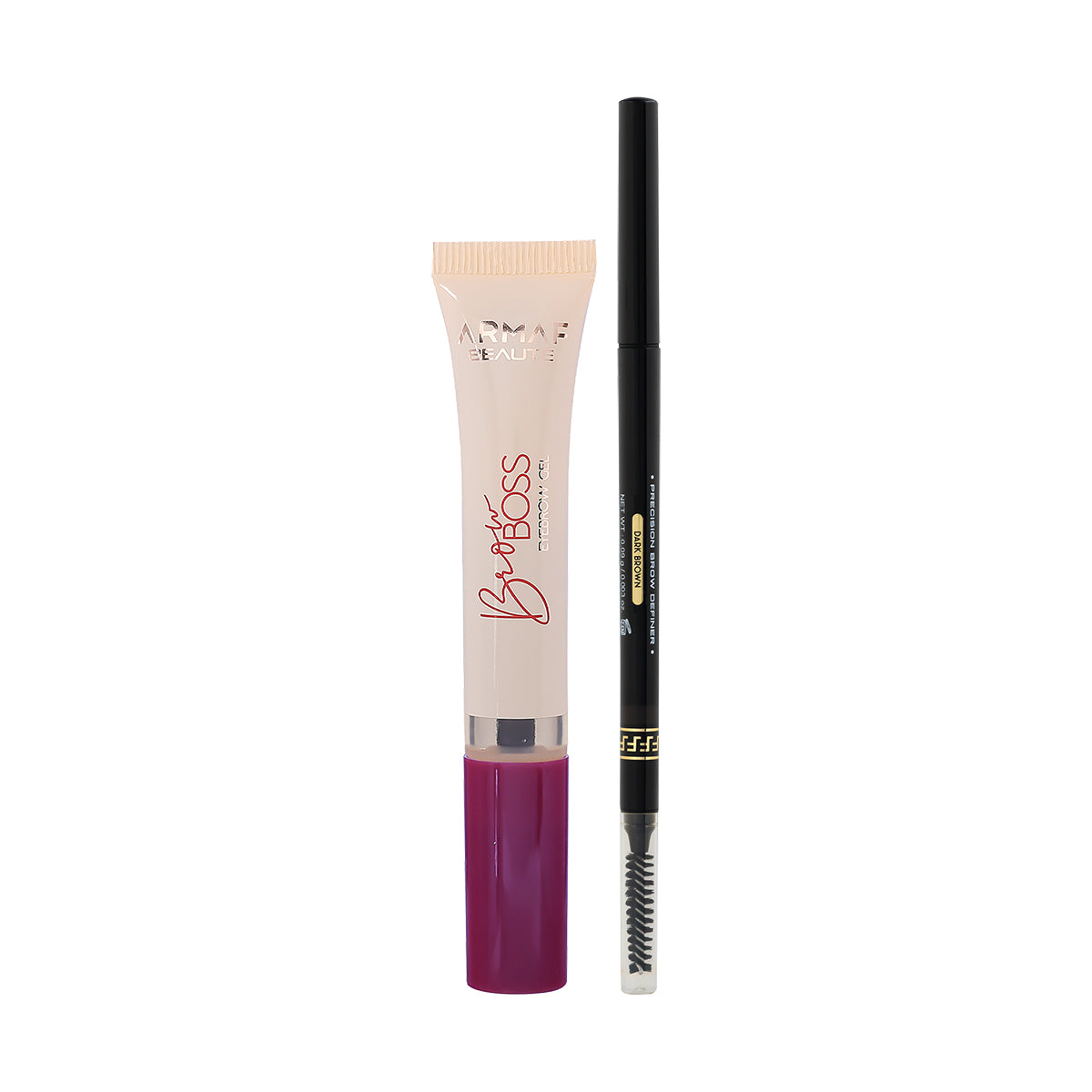 COMBO BROW BOSS EYEBROW GEL | ARMAF BEAUTE PRECISION BROW DEFINER - 02 DARK BROWN